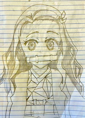 nezuko-by-megumi---300 Nezuko by our daughter, Megumi